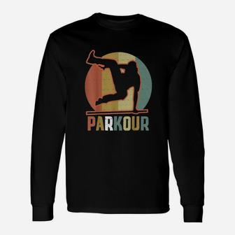 Parkour Vintage Long Sleeve T-Shirt - Seseable
