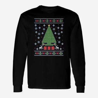 Periodic Tree Table Of Elements Science Ugly Christmas Long Sleeve T-Shirt - Seseable