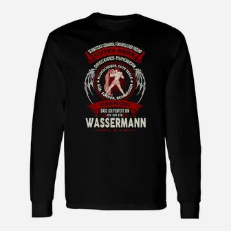 Personalisiertes Feuerwehr-Langarmshirts Sternzeichen Wassermann Motiv - Seseable