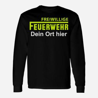 Personalisiertes Freiwillige Feuerwehr Langarmshirts - Dein Ort Design - Seseable