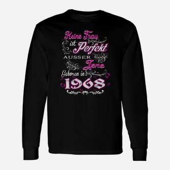 Personalisiertes Geburtstags-Langarmshirts für Damen 1968, Perfekte Frau Design - Seseable