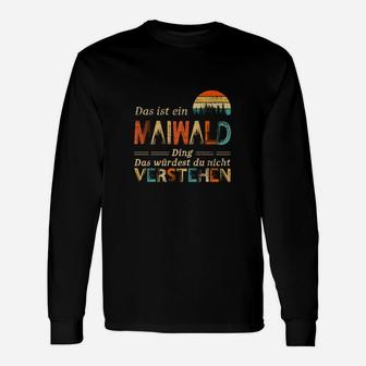 Personalisiertes Maiwald Ding Langarmshirts, Sonnenuntergang Design Tee - Seseable