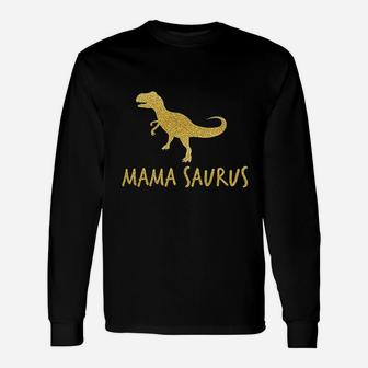 Personalized Saurus Matching Dinosaurus Mommy Daddy Baby Saurus Long Sleeve T-Shirt - Seseable