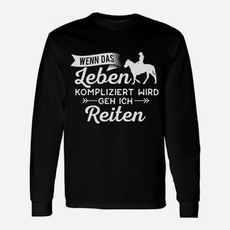 Pferd Pferde Reiten Reiter Reiterin Langarmshirts - Seseable