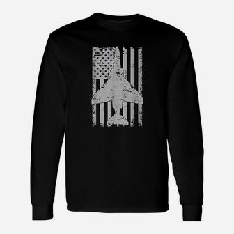 Phantom Fighter Jet Patriotic Military Pilot Long Sleeve T-Shirt | Seseable CA