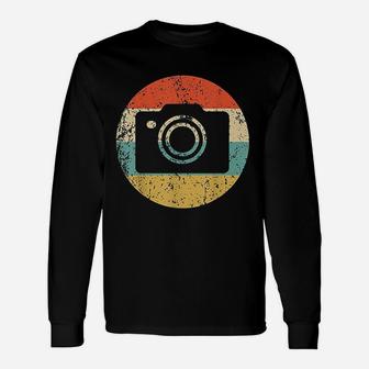 Photographer Vintage Retro Camera Long Sleeve T-Shirt - Seseable