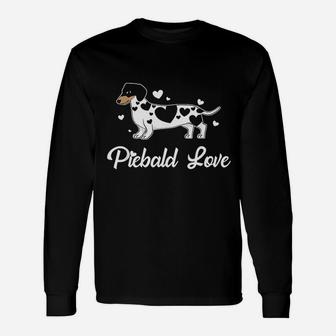 Piebald Love Dachshund Dog For Puppy Lovers Long Sleeve T-Shirt - Seseable