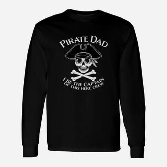 Pirate Grandpa Captain Grandpa Long Sleeve T-Shirt - Seseable
