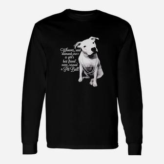 Pit Bull T-shirts Never Rescued A Pit Bull Long Sleeve T-Shirt - Seseable