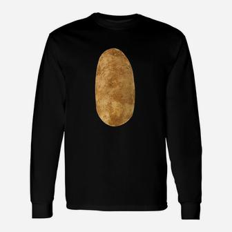 Potatoe Mmmmmmm Potatoes Halloween Costume Long Sleeve T-Shirt - Seseable