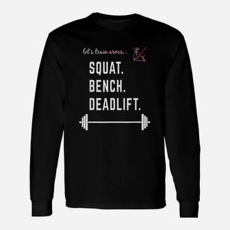 Powerlifting No Biceps Lifting Powerlifter Long Sleeve T-Shirt - Seseable