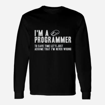 Programmer Is Always Right Programmer Long Sleeve T-Shirt - Seseable