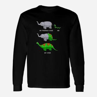 Programmer Software Developer Computer Nerd Web Long Sleeve T-Shirt - Seseable