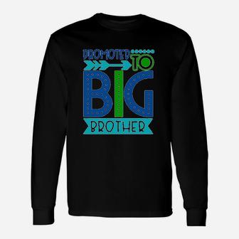 Promoted To Big Brother And Big Sister Long Sleeve T-Shirt - Seseable