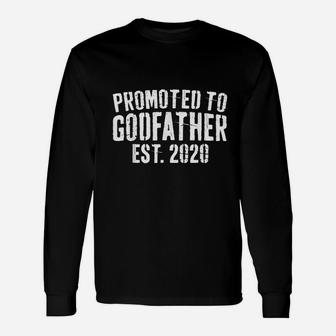 Promoted To Godfather 2020 Soon To Be Godparent Long Sleeve T-Shirt - Seseable