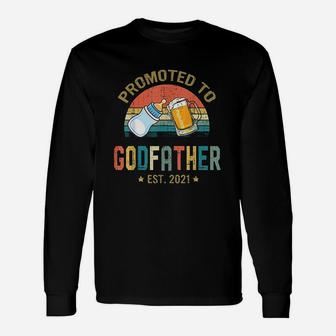 Promoted To Godfather Long Sleeve T-Shirt - Seseable
