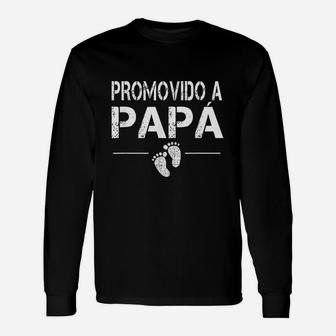 Promovido A Papa Spanish Announcement Future Dad Long Sleeve T-Shirt - Seseable