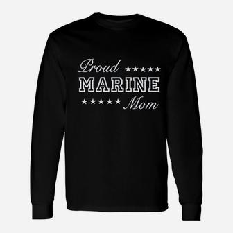 Proud Marine Mom Best Mom Long Sleeve T-Shirt - Seseable