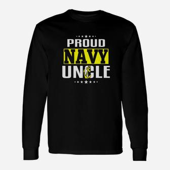 Proud Navy Uncle Us Army Patriotic Long Sleeve T-Shirt - Seseable