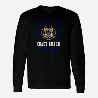 Proud Us Coast Guard Mom Military Pride Long Sleeve T-Shirt - Seseable