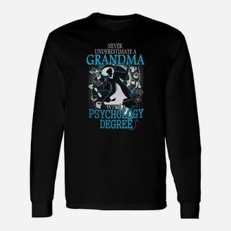 Psychology Degree Psychology Grandma Shirt Long Sleeve T-Shirt - Seseable