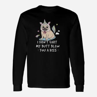 Pug Unicorn Cutes Long Sleeve T-Shirt - Seseable