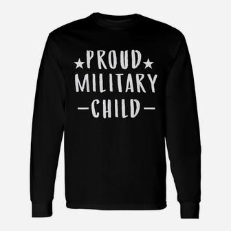 Purple Proud Military Child Military Children Month Long Sleeve T-Shirt - Seseable