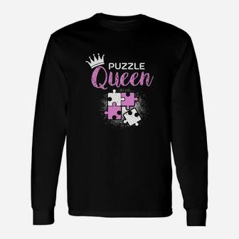 Puzzle Queen Long Sleeve T-Shirt - Seseable