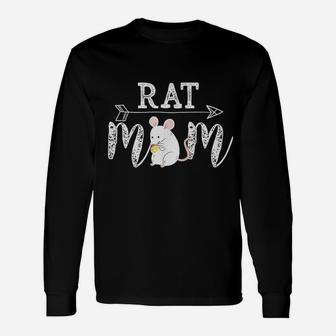 Rat Mom Vintage Chinese New Year Of Rats Long Sleeve T-Shirt - Seseable