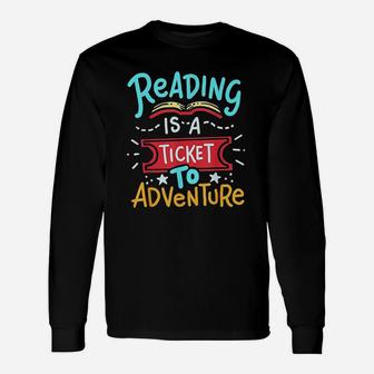 Reading Adventure Library Student Teacher Book Long Sleeve T-Shirt - Seseable