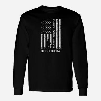 Red Friday Red Remember Everyone Deployed Long Sleeve T-Shirt - Seseable