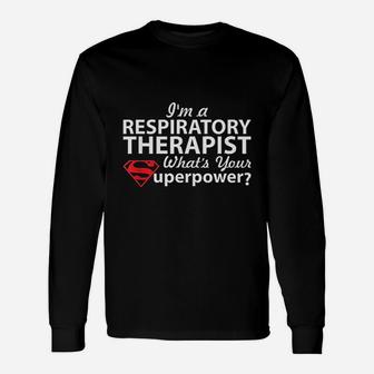 Respiratory Therapist Respiratory Therapist Long Sleeve T-Shirt - Seseable