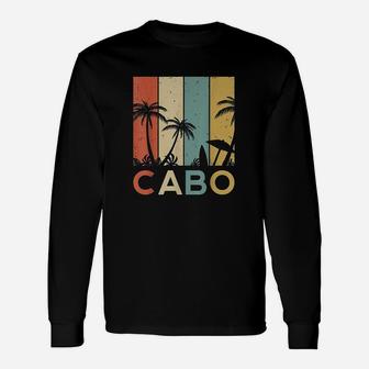 Retro Cabo San Lucas Mexico Tropical Vintage Long Sleeve T-Shirt - Seseable