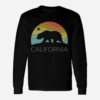 Retro California Bear Vintage Beach Cali Pride Surf 70s 80s Long Sleeve T-Shirt - Seseable