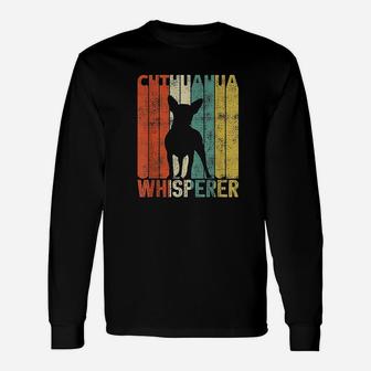 Retro Chihuahua Whisperer Small Vintage Dogs Long Sleeve T-Shirt - Seseable