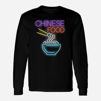 Retro Chinese Food Ramen Noodles Long Sleeve T-Shirt - Seseable