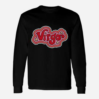 Retro Vintage 70s Virgo Zodiac Horoscope Long Sleeve T-Shirt | Seseable CA