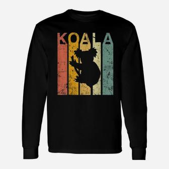 Retro Vintage Koala Cute Koala Bear Long Sleeve T-Shirt - Seseable