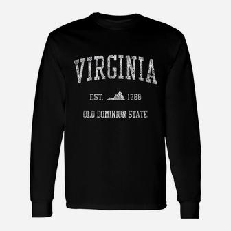 Retro Virginia Vintage Long Sleeve T-Shirt - Seseable