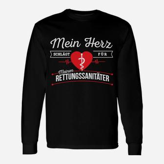 Rettungssanitäter Herz Sanitäter Notarzt Langarmshirts - Seseable