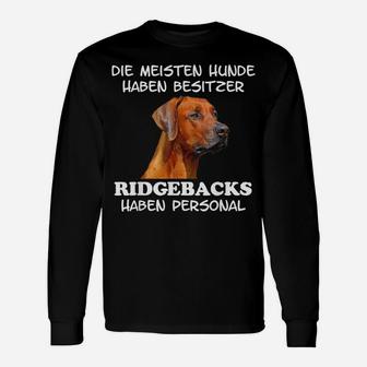 Rhodesianer Ridgeback Hund Damals Herren Langarmshirts - Seseable