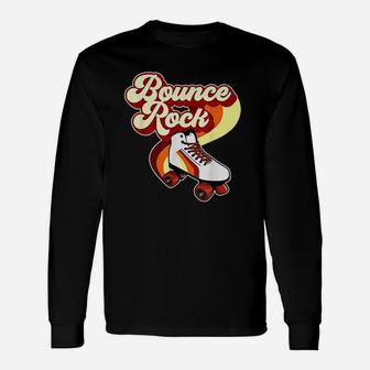 Roller Disco Bounce Rock Roller Skate Vintage 70s 80s Long Sleeve T-Shirt - Seseable
