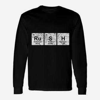 Rush Periodic Table Elements Chemistry Long Sleeve T-Shirt - Seseable