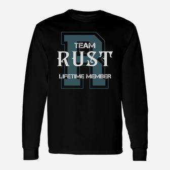 Rust Shirts Team Rust Lifetime Member Name Shirts Long Sleeve T-Shirt - Seseable