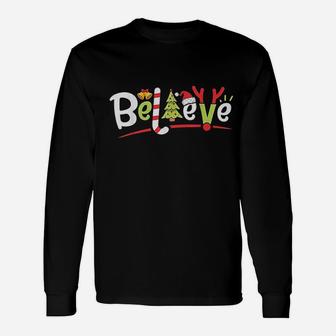 Santa Believe Christmas Long Sleeve T-Shirt - Seseable