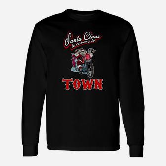 Santa Claus Is Coming To Town Langarmshirts - Seseable