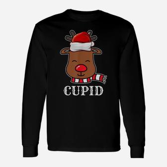 Santa Reindeer Cupid Xmas Group Costume Sweater Long Sleeve T-Shirt - Seseable
