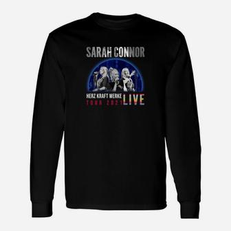 Sarah Connor Herz Kraft Werke Tour 2022 Schwarzes Langarmshirts - Seseable