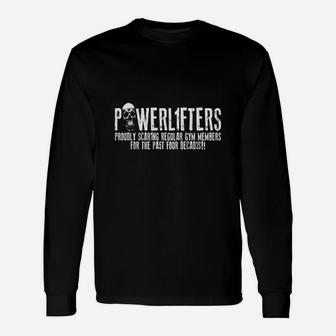Scary Powerlifters Long Sleeve T-Shirt - Seseable
