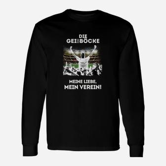 Schwarzes Fußball-Fan-Langarmshirts Geißböcke – Meine Liebe, Mein Verein - Seseable